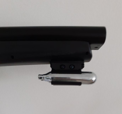 Porte-Sparclette CO2 sous rail.